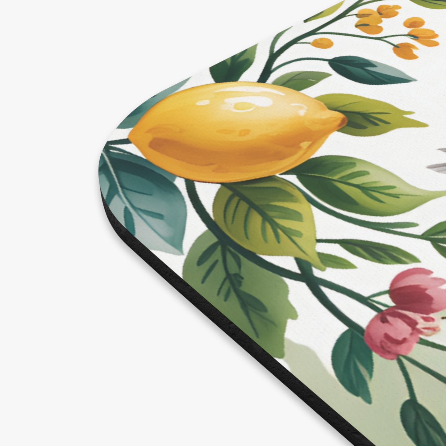 Faith and Sweet Tea Mouse Pad  Floral Bible Verse Design