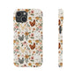Charming Floral Chicken Slim iPhone Case