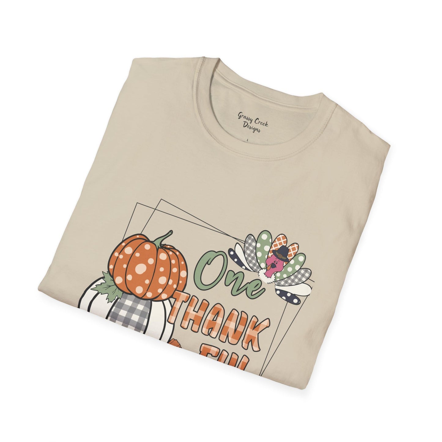 Thankful Mama Pumpkin Thanksgiving Women’s Graphic T-Shirt
