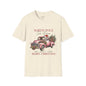 North Pole Tree Farm Vintage Truck Christmas Women’s Graphic T-Shirt