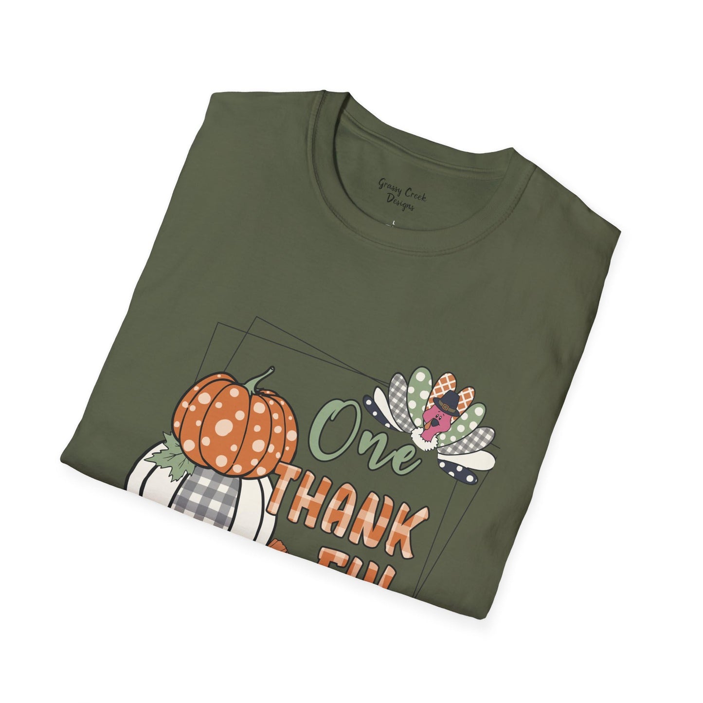 Thankful Mama Pumpkin Thanksgiving Women’s Graphic T-Shirt