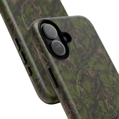 Full Foliage Camouflage Magnetic Impact-Resistant Phone Case for Apple iPhone Models