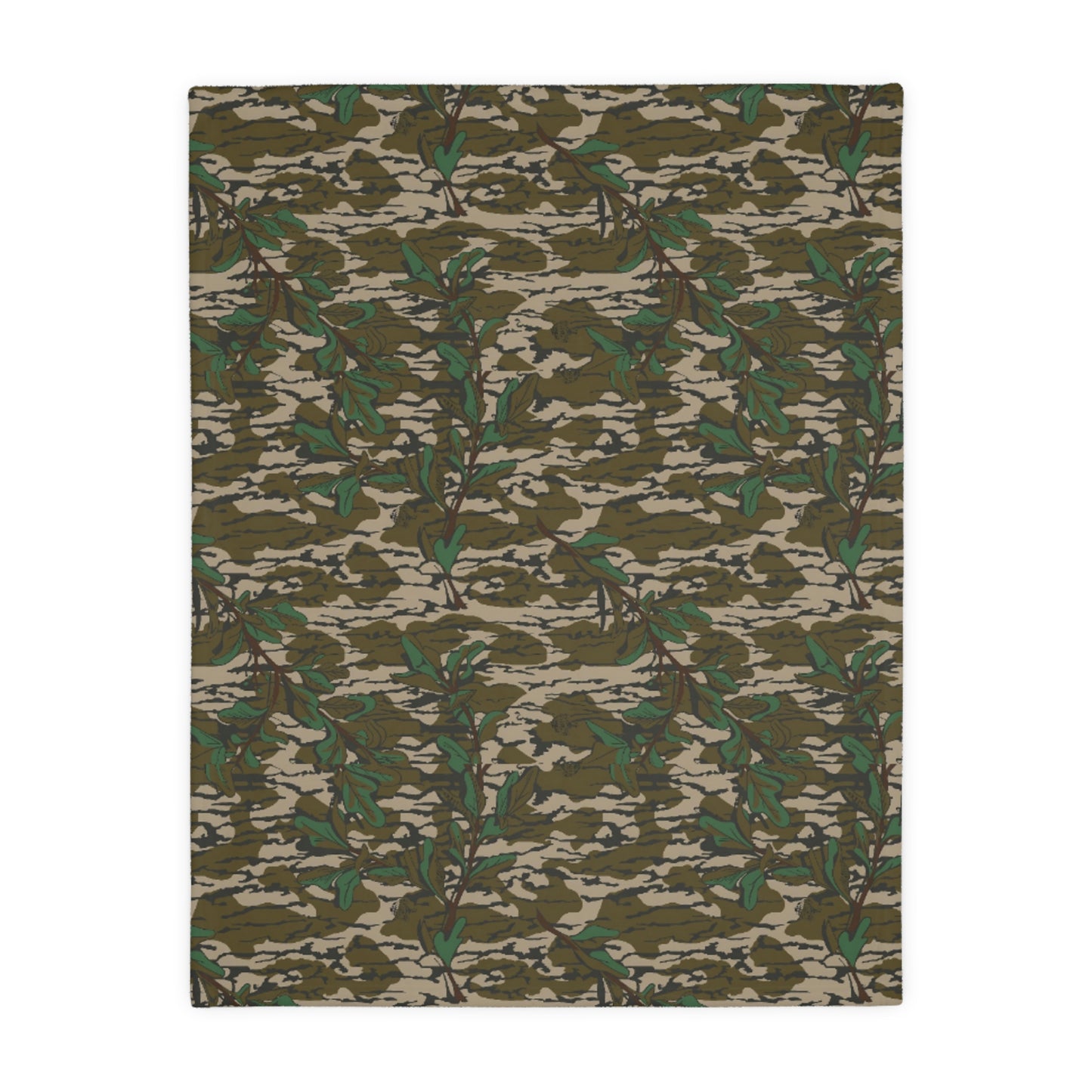 Greenleaf Camouflage Fleece Throw Blanket 40x30