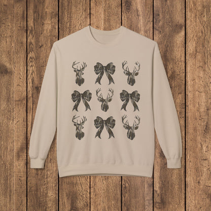Bottomland Rustic Deer Coquette Women's Sweatshirt