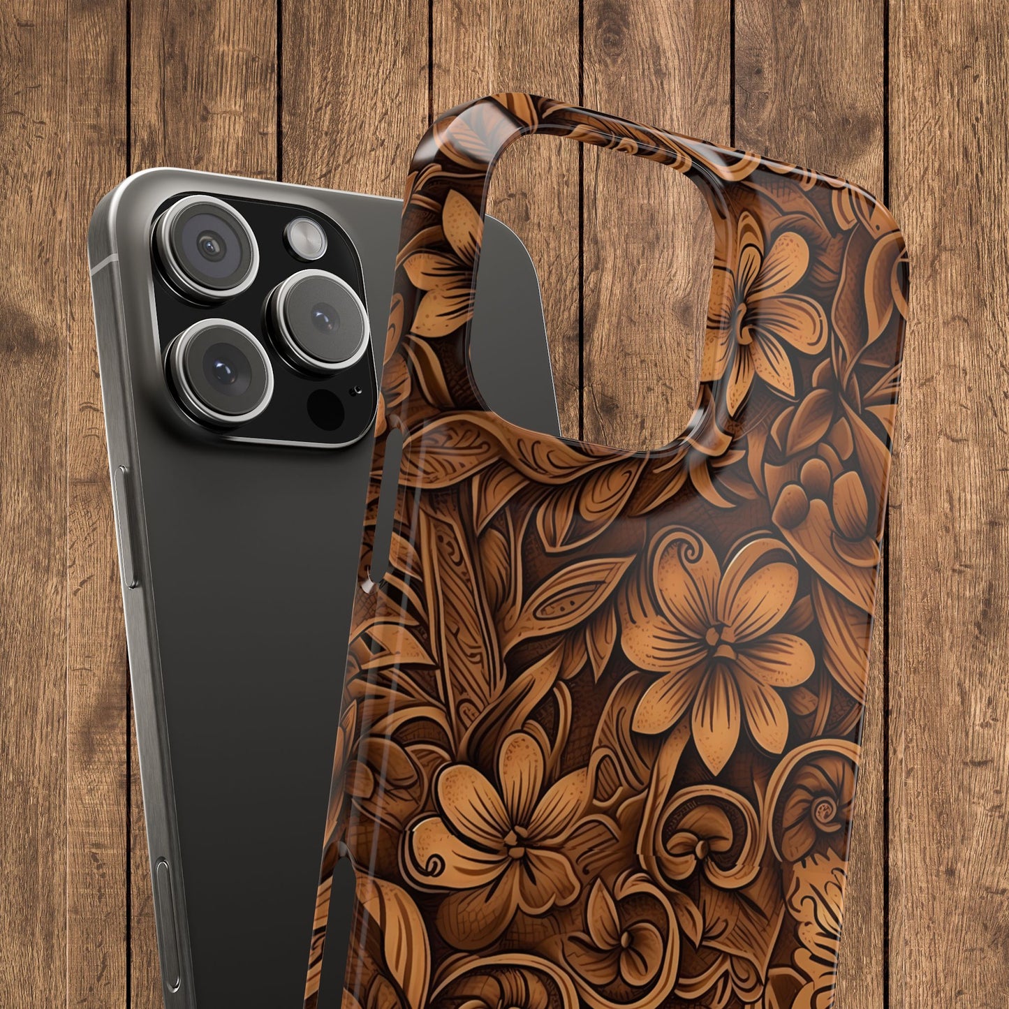 Tooled Leather Western Slim iPhone Case