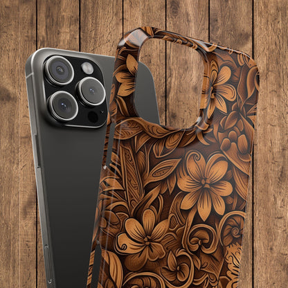 Tooled Leather Western Slim iPhone Case