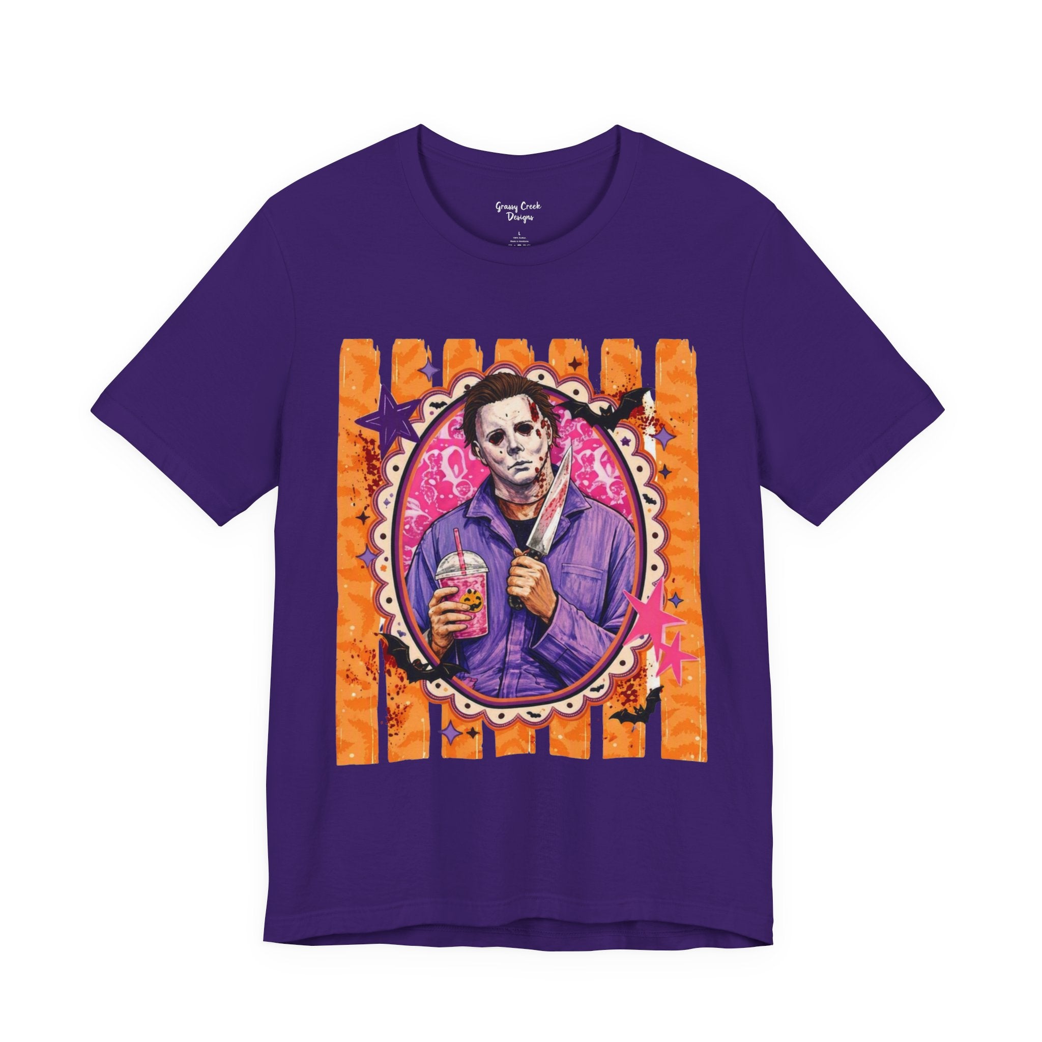 Spooky Horror Character Tees | Retro 80s-90s Slasher Movie Halloween Unisex Jersey Short Sleeve Tees