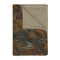Fall Foliage Camouflage Fleece Throw Blanket (Two size Options)