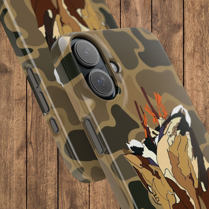 Old Skool Camouflage Mallard Duck Hanging Hunting Slim iPhone Case