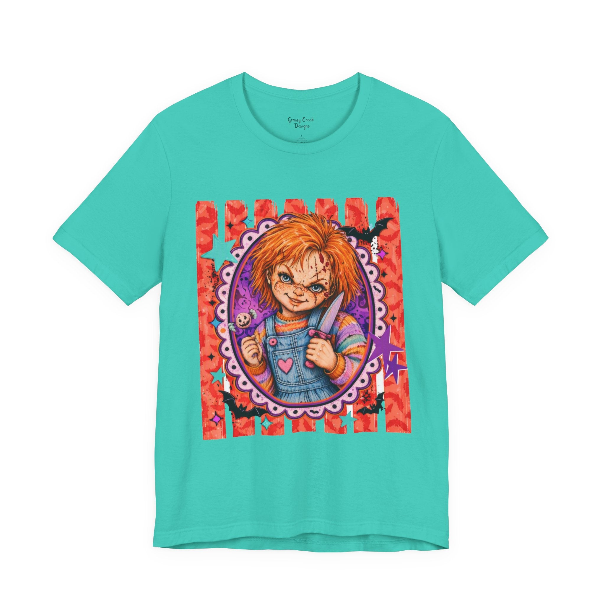 Spooky Horror Character Tees | Retro 80s-90s Slasher Movie Halloween Unisex Jersey Short Sleeve Tees