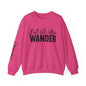 Wander Crewneck Sweatshirt with Sleeve Writing