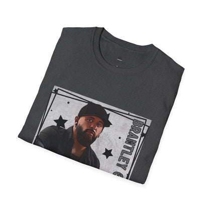 Brantley Gilbert Inspired Digital Drawing Softstyle T-Shirt