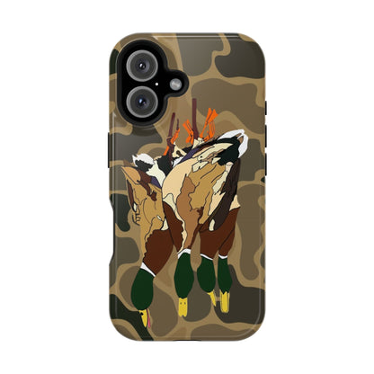 Old School Camouflage Mallard Duck Hanging Hunting Tough Magnetic iPhone Case