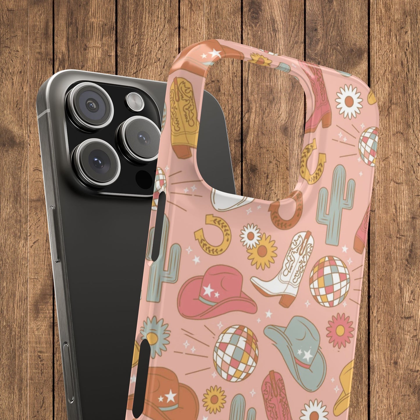 Disco Cowgirl Pink Slim iPhone Case