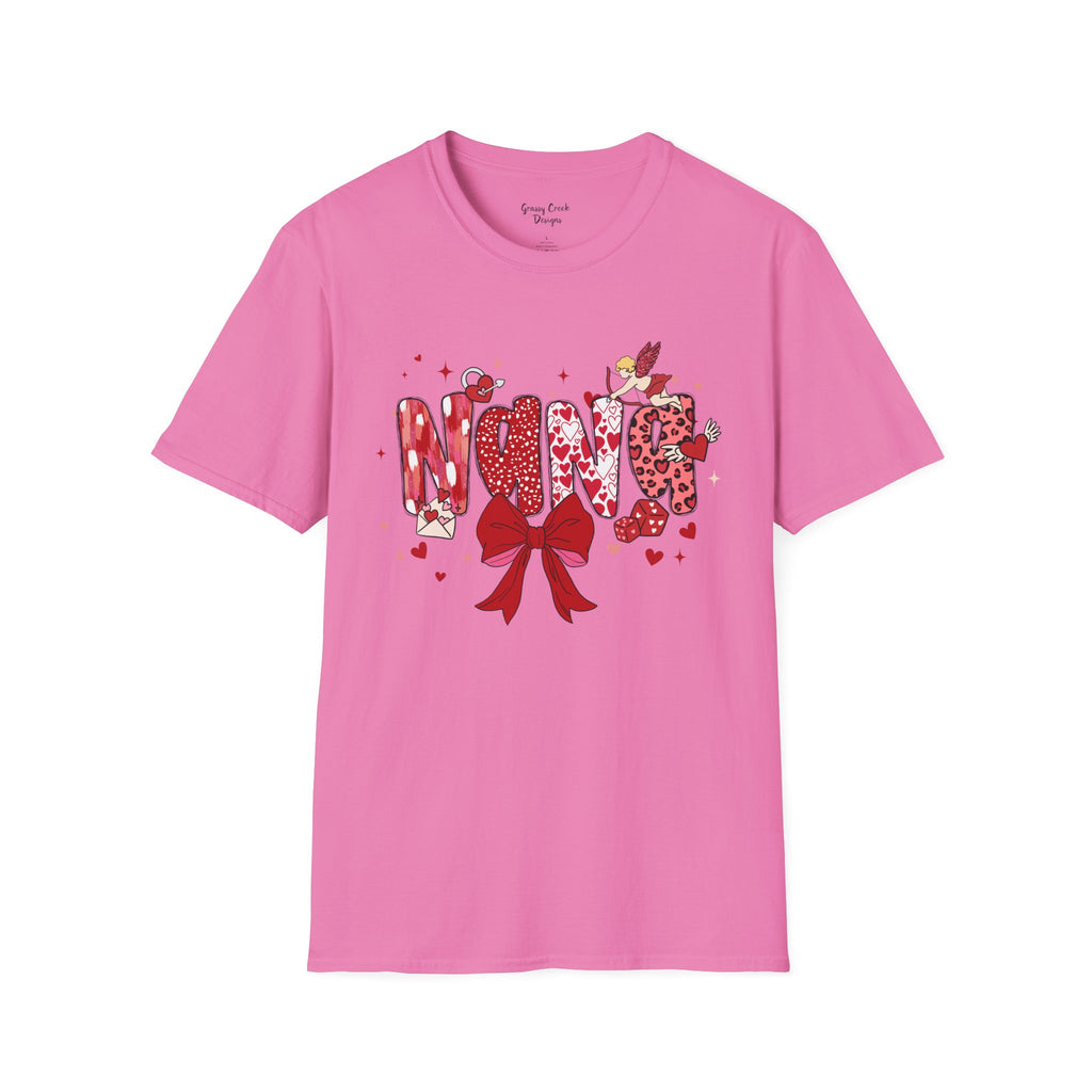 Nana Doodle Letter Valentine's Day Graphic T-Shirt