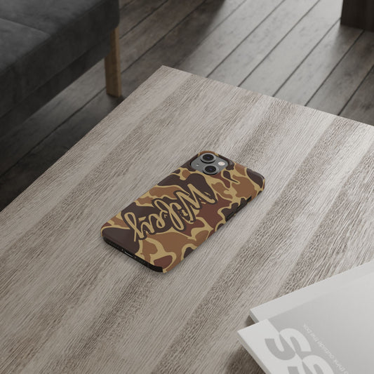 Camouflage Duck Waterfowl Slim IPhone Case - 'Wifey' Design