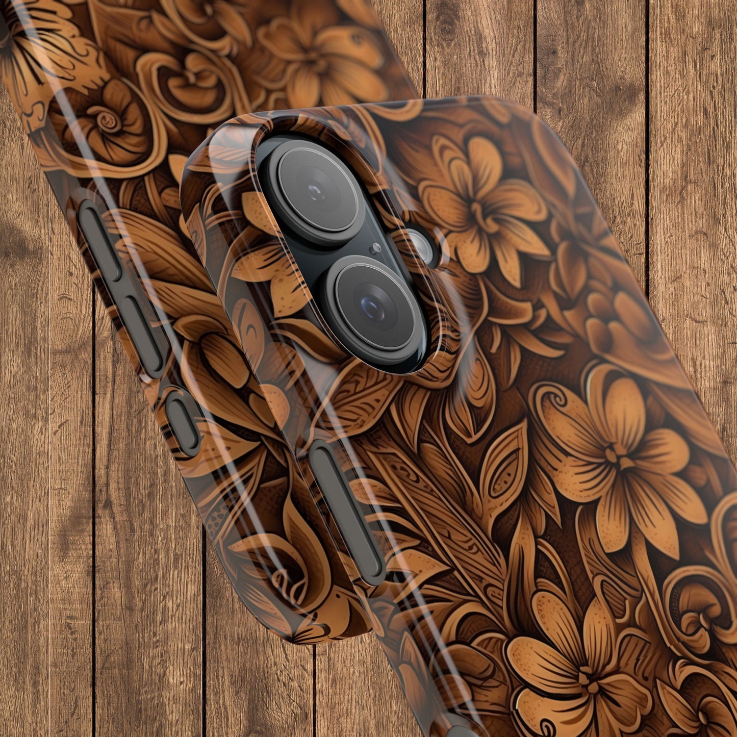 Tooled Leather Western Slim iPhone Case