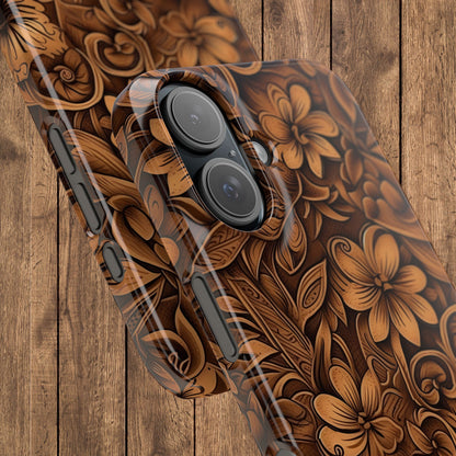 Tooled Leather Western Slim iPhone Case