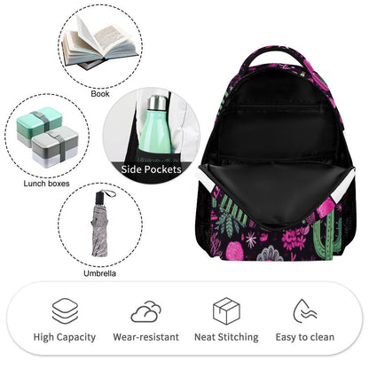 Neon Cactus Craze Backpack