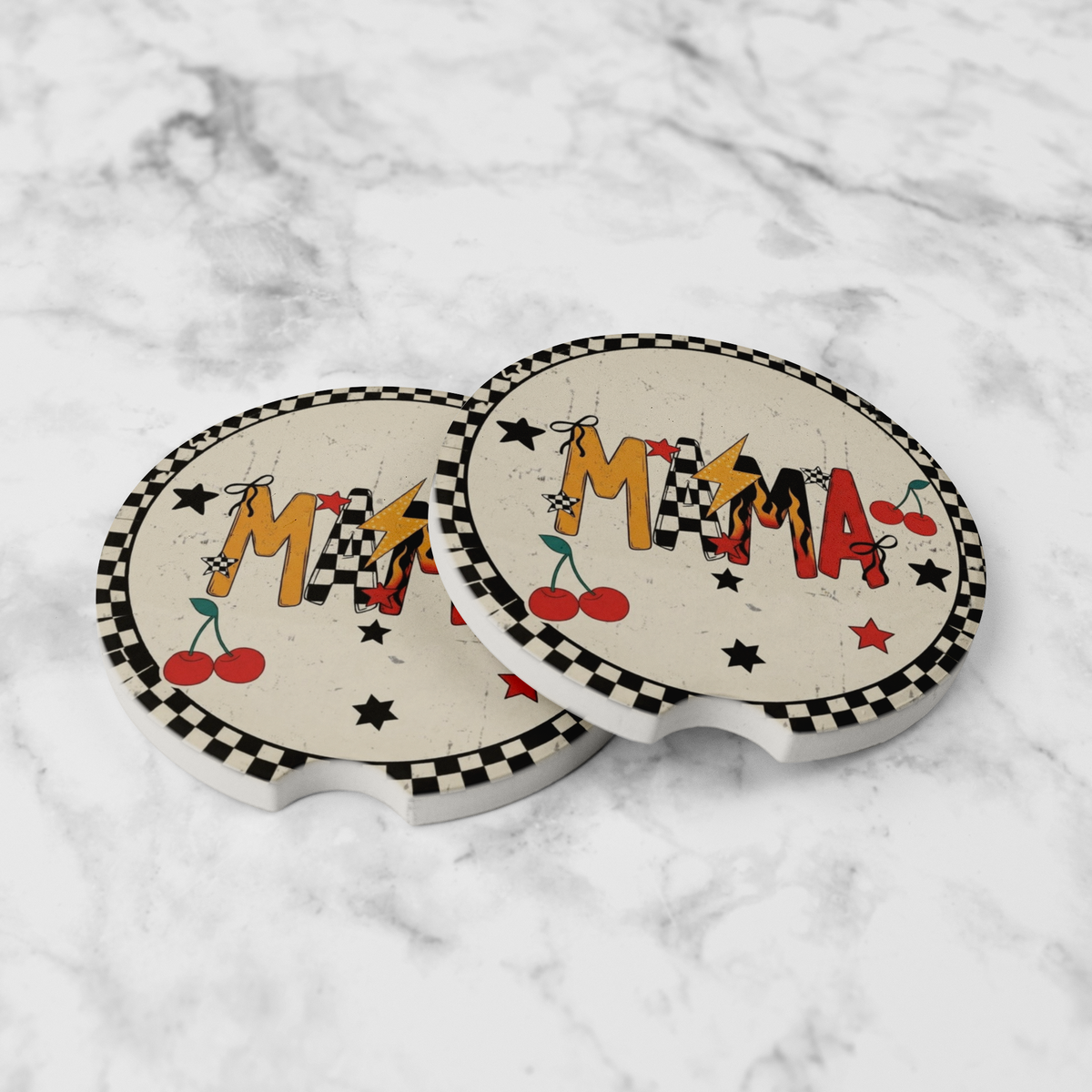 Checkered_Border__Cherries_MAMA_Retro_L_CarCoaster_LifestyleSet_Mockup.png_16073360