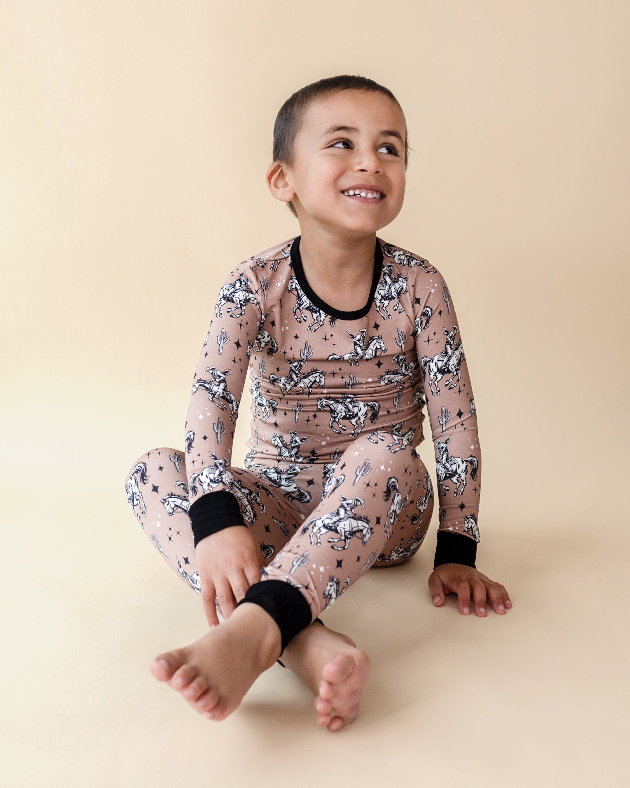 Desert Cowboy Boys Bamboo Two Piece Pant Pajamas Set