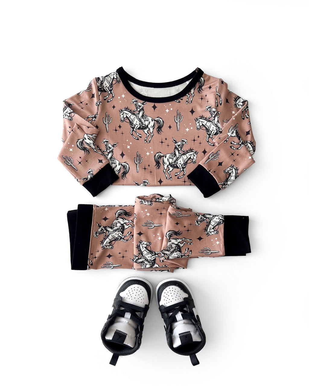 Desert Cowboy Boys Bamboo Two Piece Pant Pajamas Set