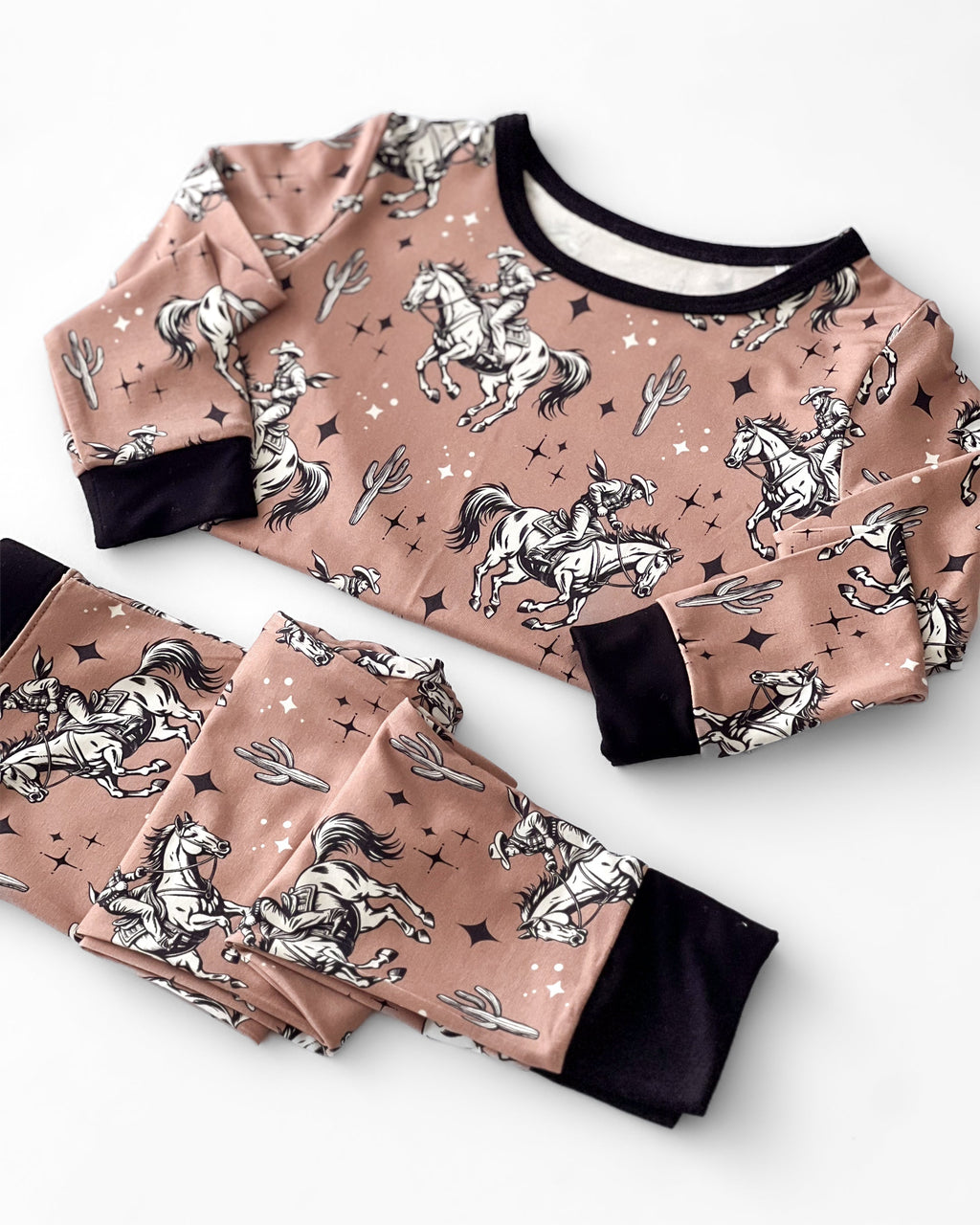 Desert Cowboy Boys Bamboo Two Piece Pant Pajamas Set
