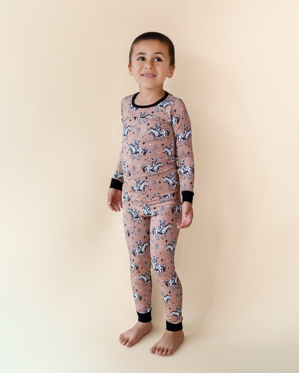 Desert Cowboy Boys Bamboo Two Piece Pant Pajamas Set