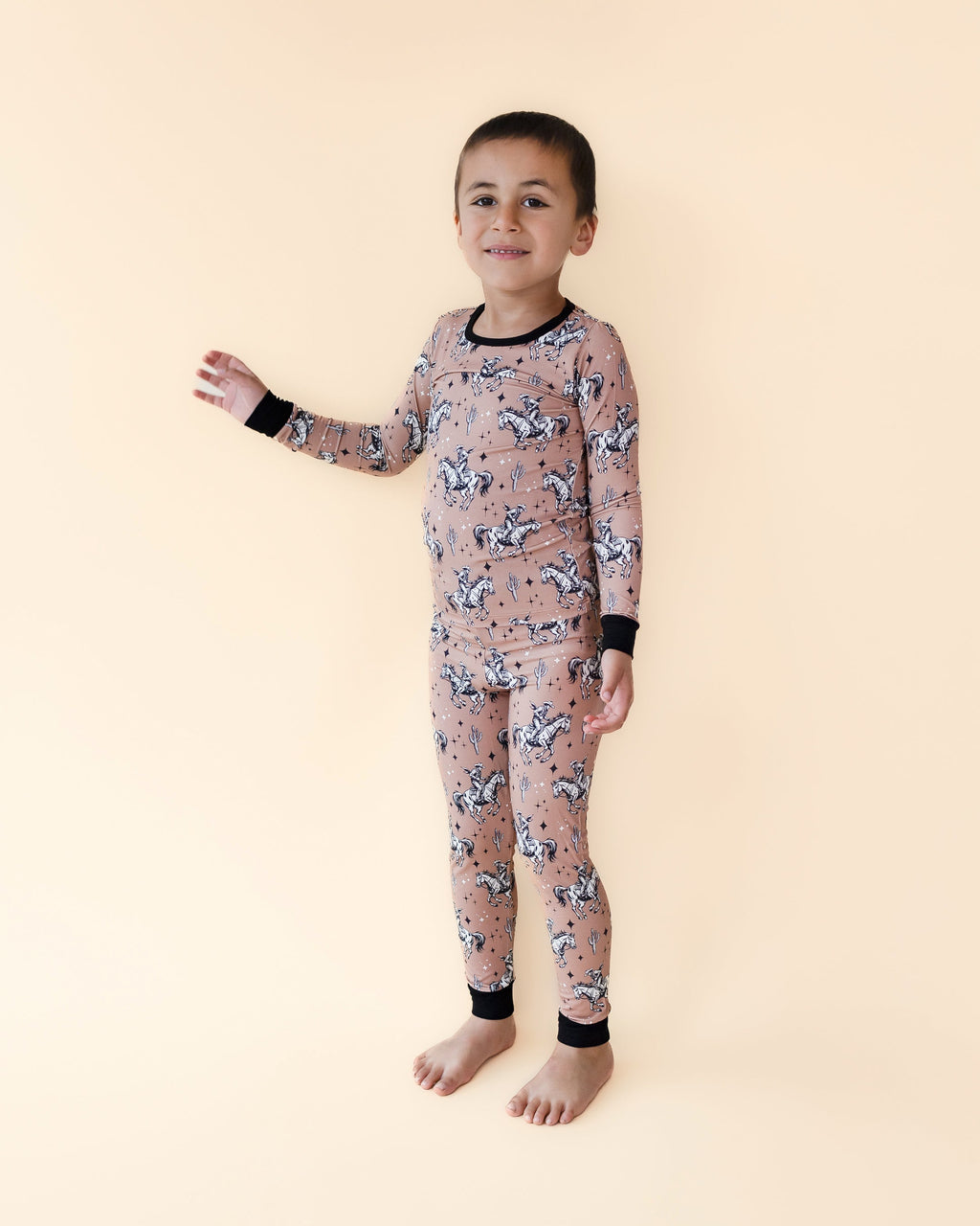 Desert Cowboy Boys Bamboo Two Piece Pant Pajamas Set
