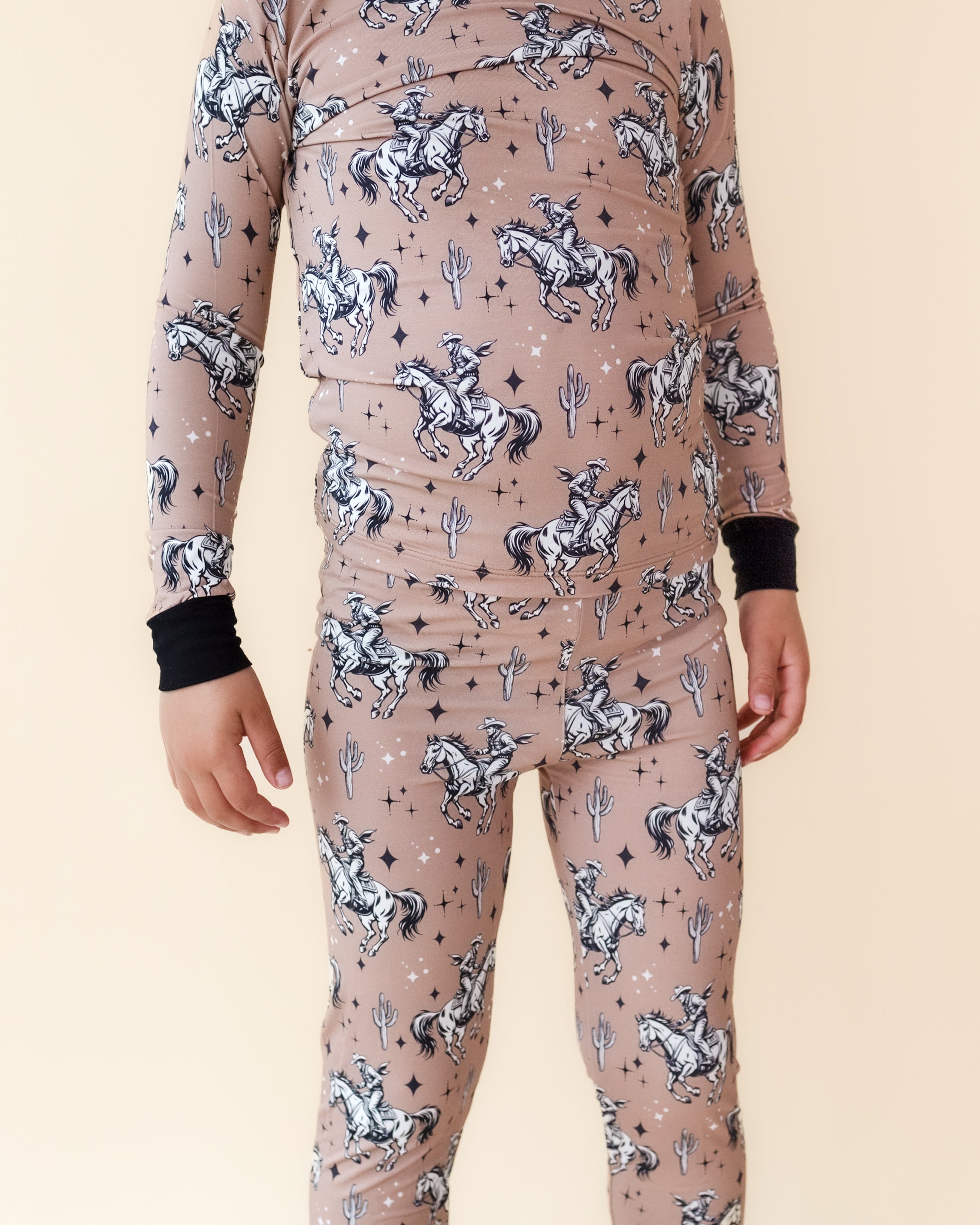 Desert Cowboy Boys Bamboo Two Piece Pant Pajamas Set