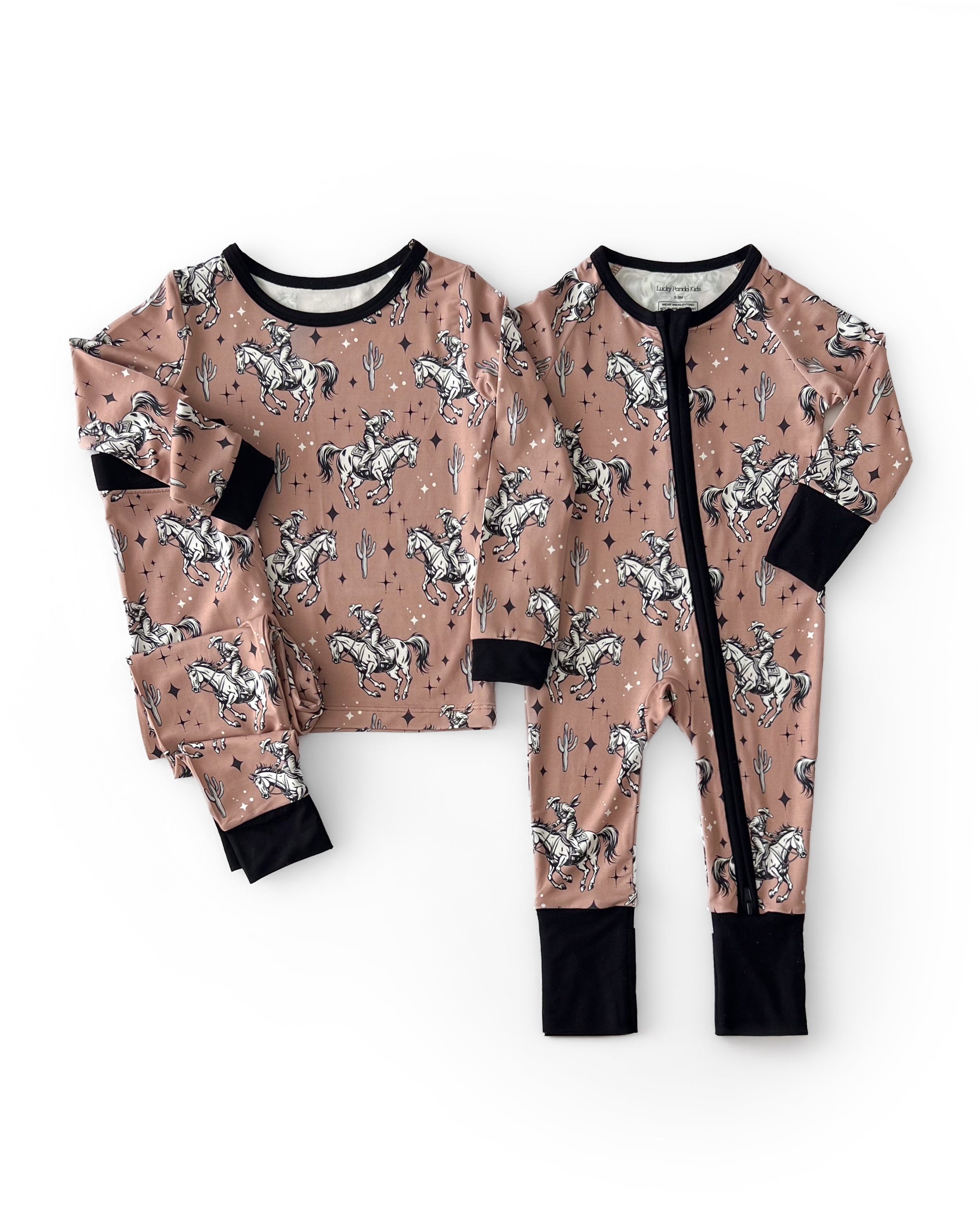 Desert Cowboy Boys Bamboo Two Piece Pant Pajamas Set
