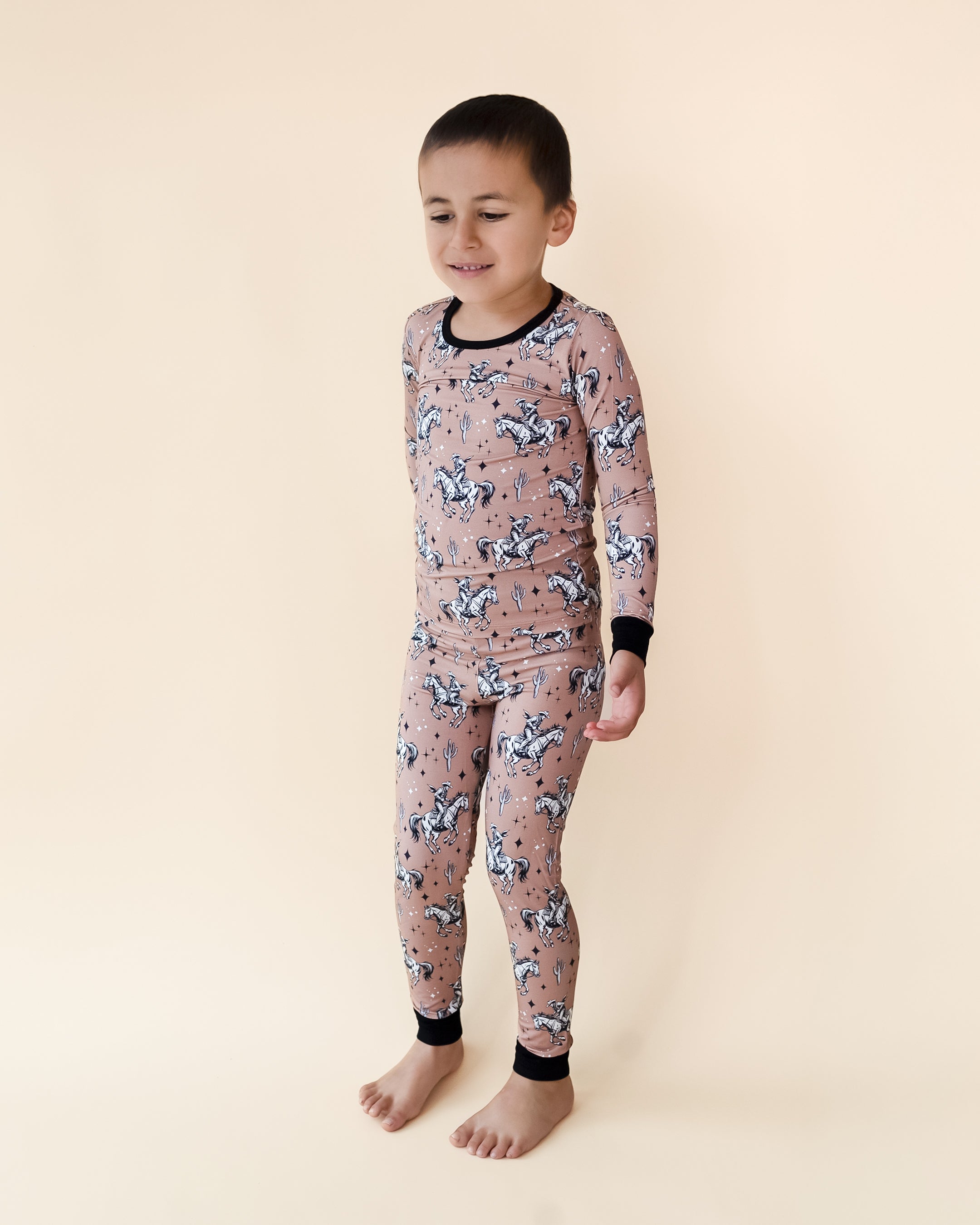 Desert Cowboy Boys Bamboo Two Piece Pant Pajamas Set