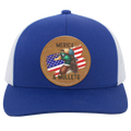 Merica' & Mullets Duck Flag Men's Trucker Snap-Back  Hat