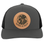 Hooked on Quack Hunting Dog Men's Mesh Trucker Snap-Back Hat