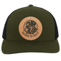 Hooked on Quack Hunting Dog Men's Mesh Trucker Snap-Back Hat