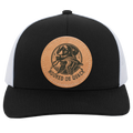 Hooked on Quack Hunting Dog Men's Mesh Trucker Snap-Back Hat