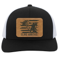 Sling Arrows Bow Hunting Men's Mesh Trucker Snap- Back Hat