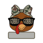 Gobble Gobble Girls Youth Camoflauge Turkey Thanksgiving Personalized Name PNG File - Digital Download PNG File - Digital Download