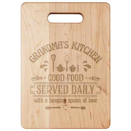 Grandma's Kitchen Maple Cutting Board 11.5" x 8.75"
