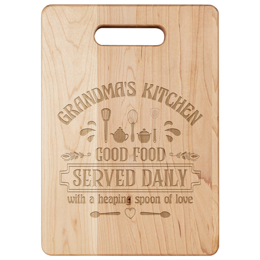 Grandma's Kitchen Maple Cutting Board 11.5" x 8.75"