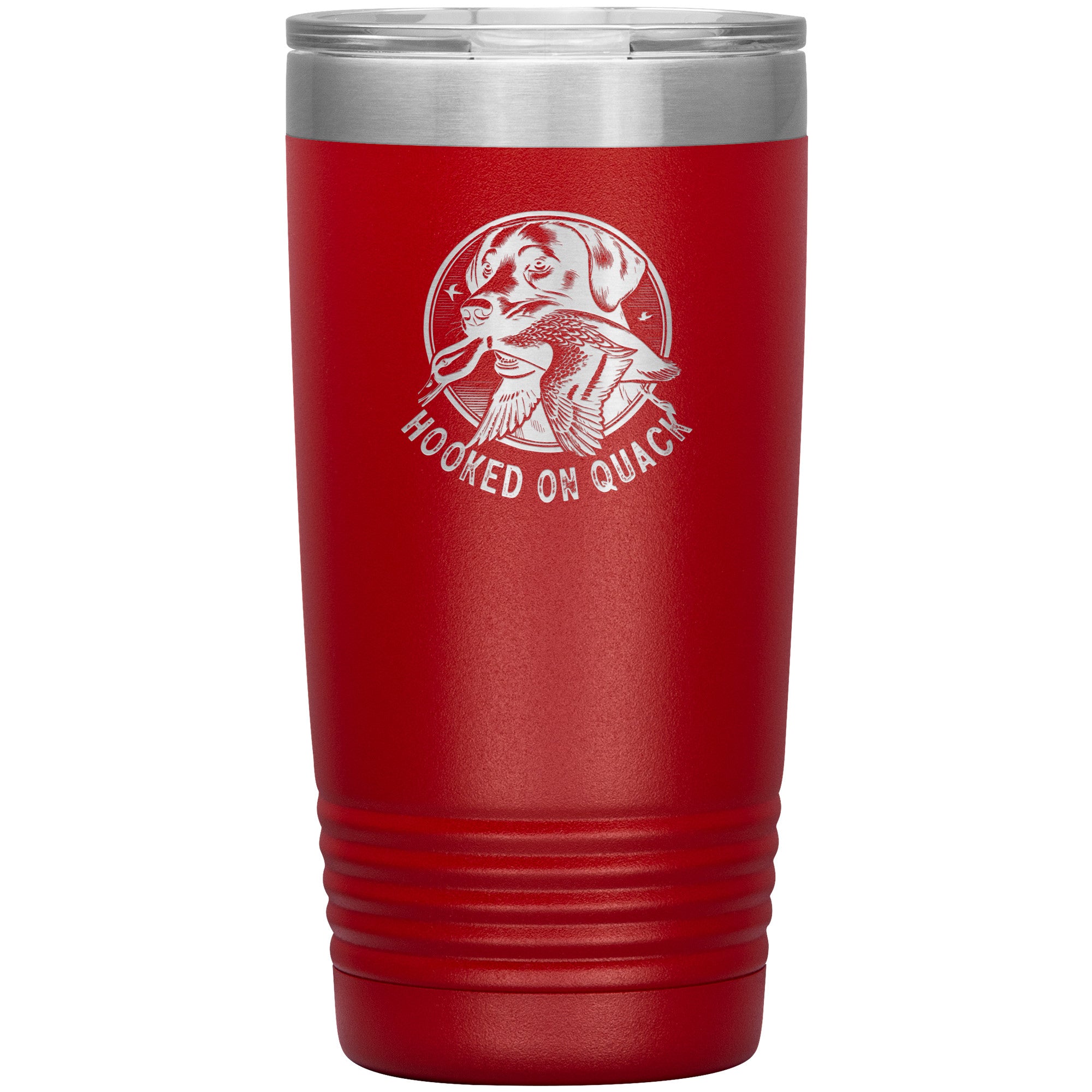 Hooked On Quack Duck Hunting Dog 20oz Insulated Tumbler
