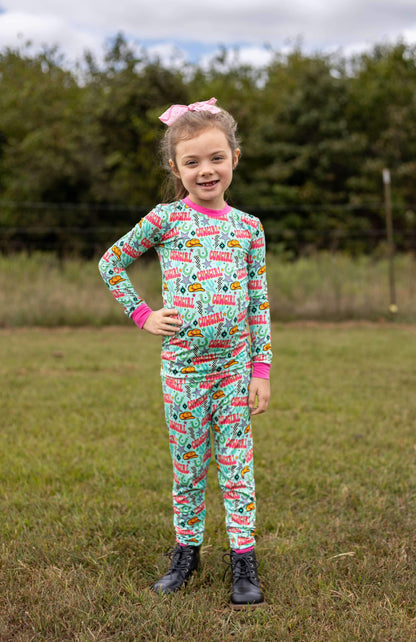 Neon Cowgirl Bamboo Set