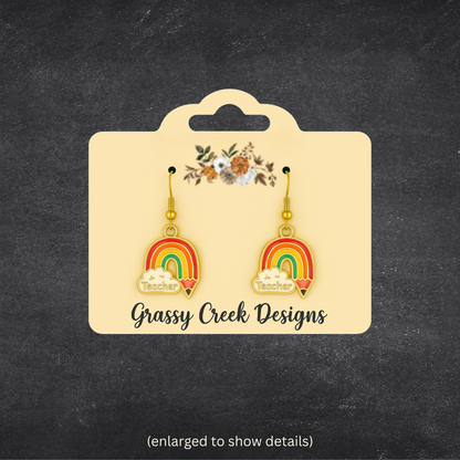 ✏️💕 Adorable School Days Earrings for Teachers