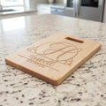 Letter Monogram Custom Family Name Maple Cutting Board 11.5" x 8.75"