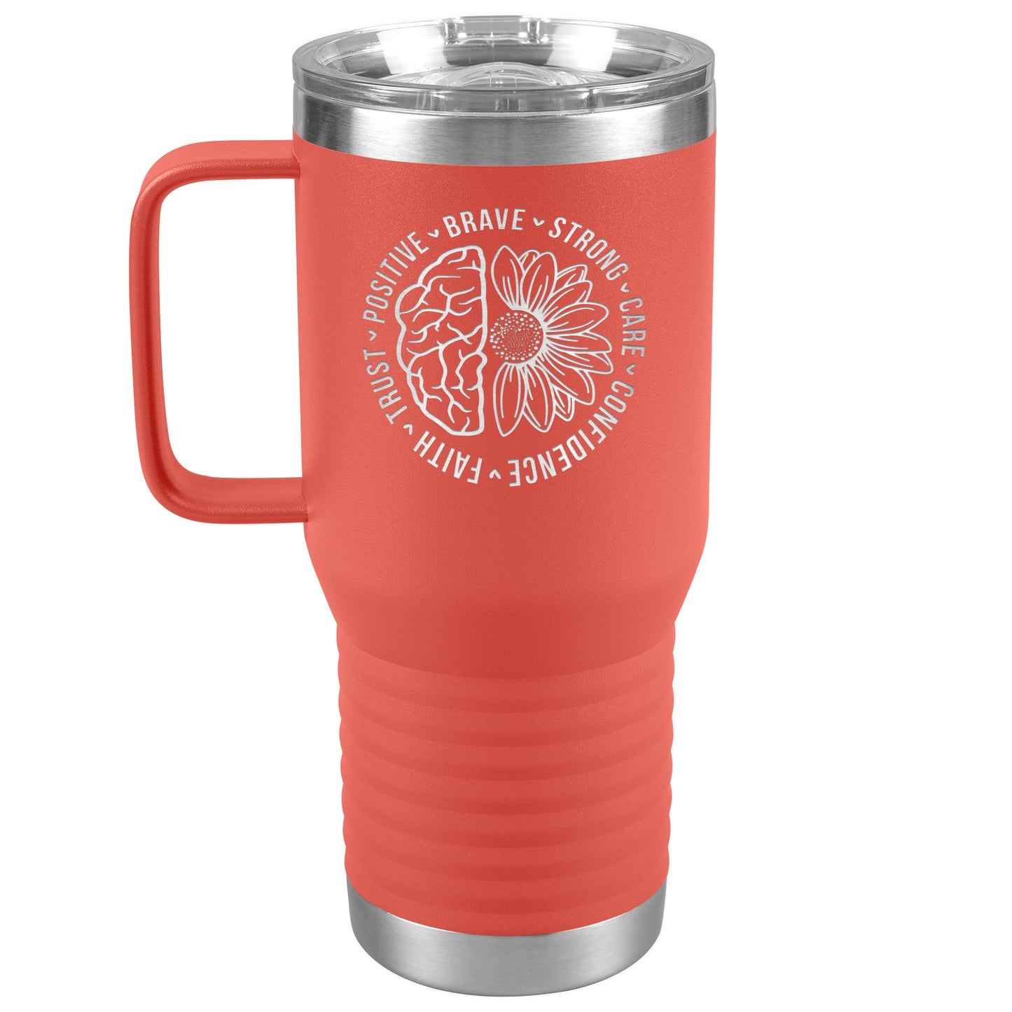 Mental Health Awareness Engraved 20oz Tumbler with Handle