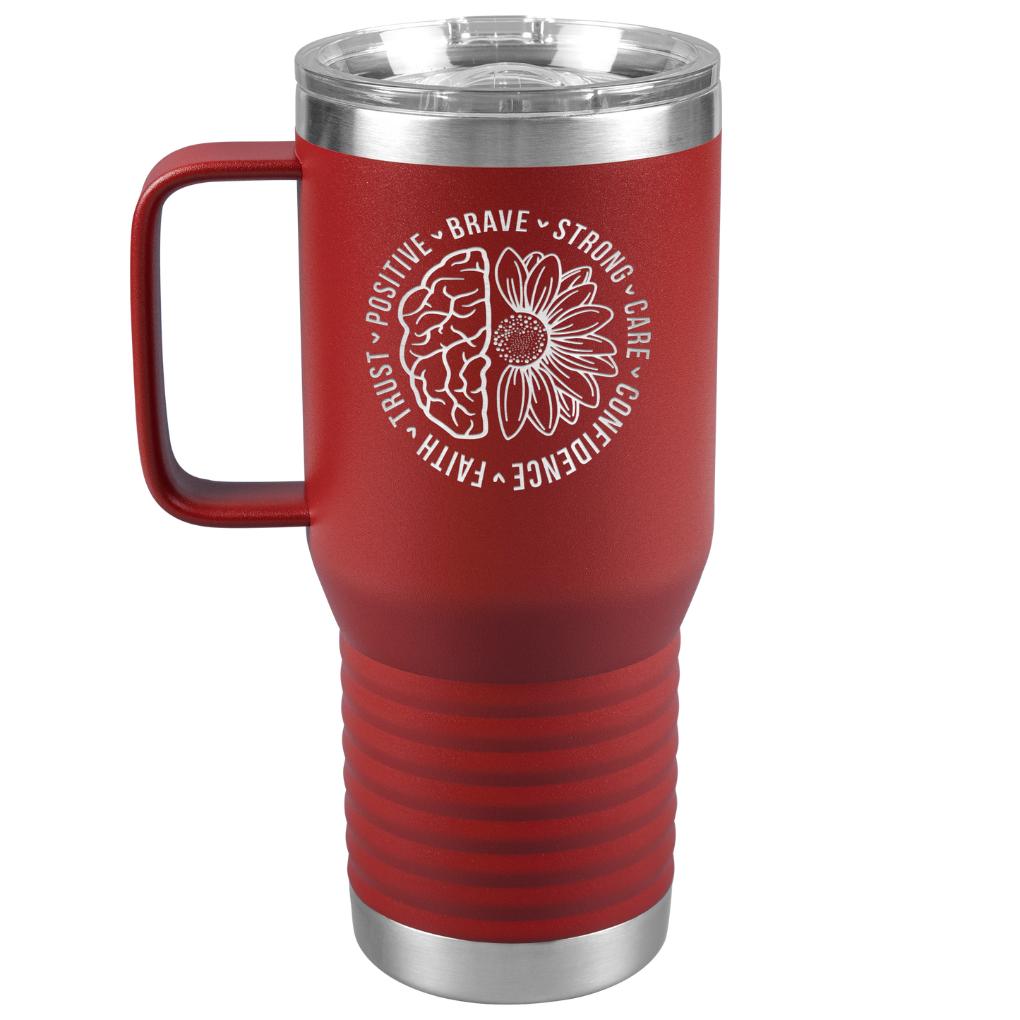 Mental Health Awareness Engraved 20oz Tumbler with Handle