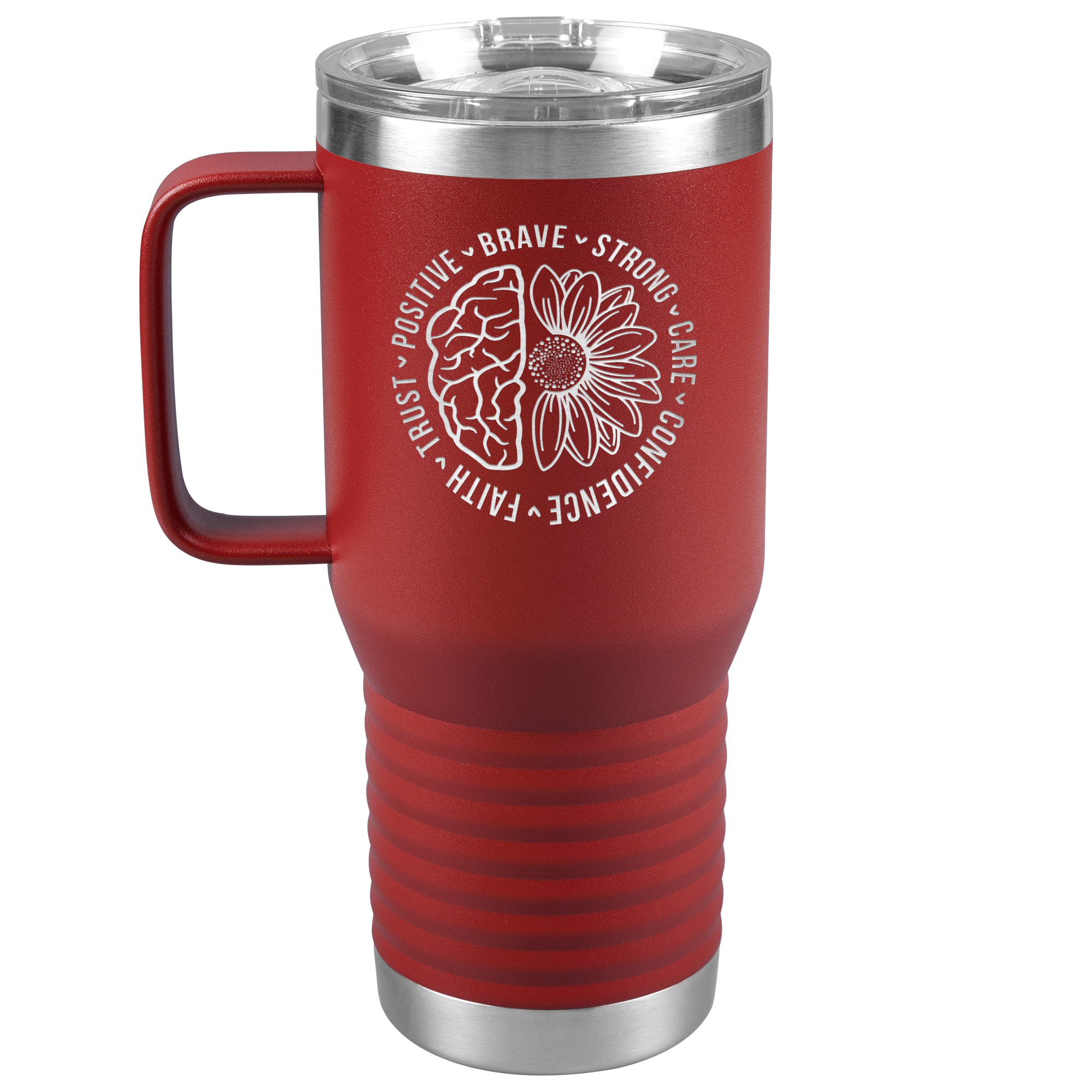 Mental Health Awareness Engraved 20oz Tumbler with Handle