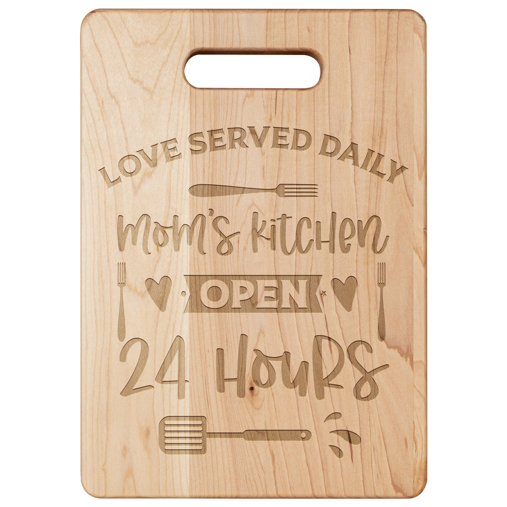 Mom's Kitchen Maple Cutting Board 11.5" x 8.75"