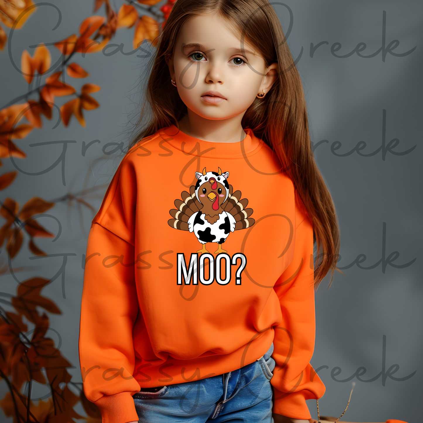 Moo Turkey in Diguse Cow Print Thanksgiving PNG File - Digital Download