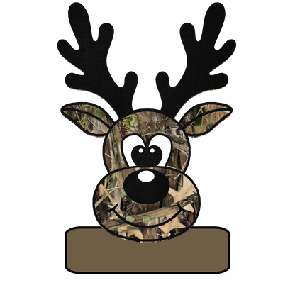 Hunting Camoflauge Reindeer Youth Personalized Name PNG File - Digital Download